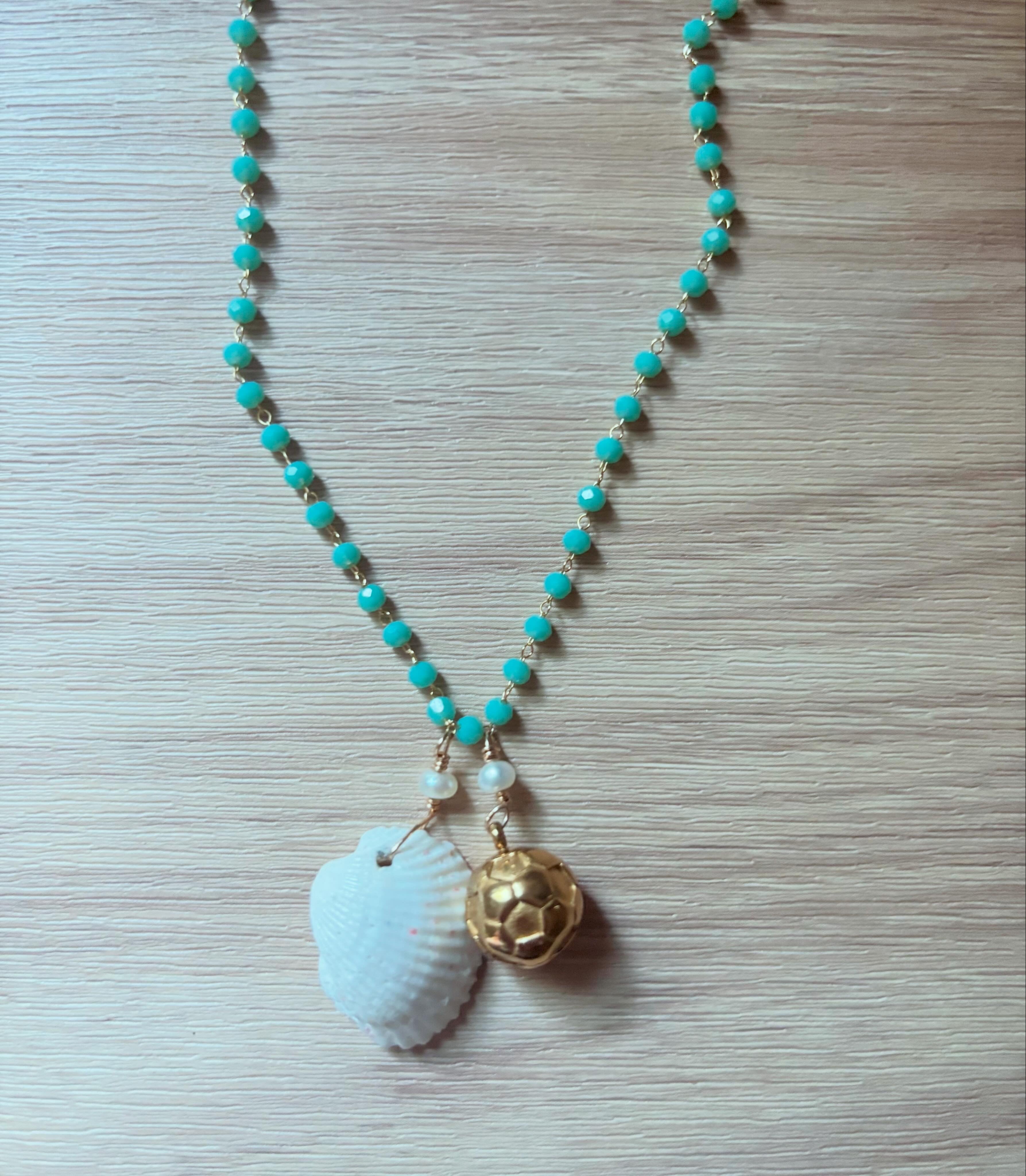 Gold Plated World Cup Soccer Ball Necklace