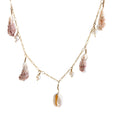 14K Gold Filled Mixed Shell Necklace with pearls