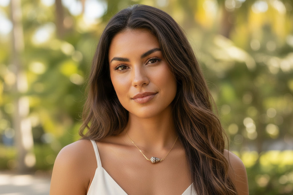 14k Gold Filled necklace with cone shell