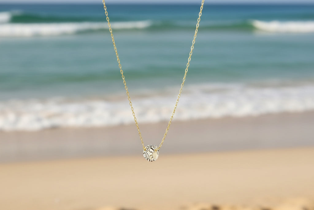 14k Gold Filled Necklace with tiny shell
