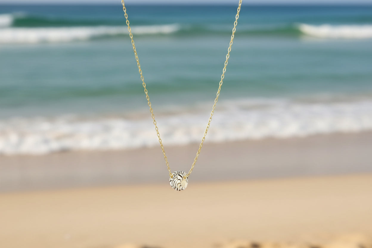 14k Gold Filled Necklace with tiny shell