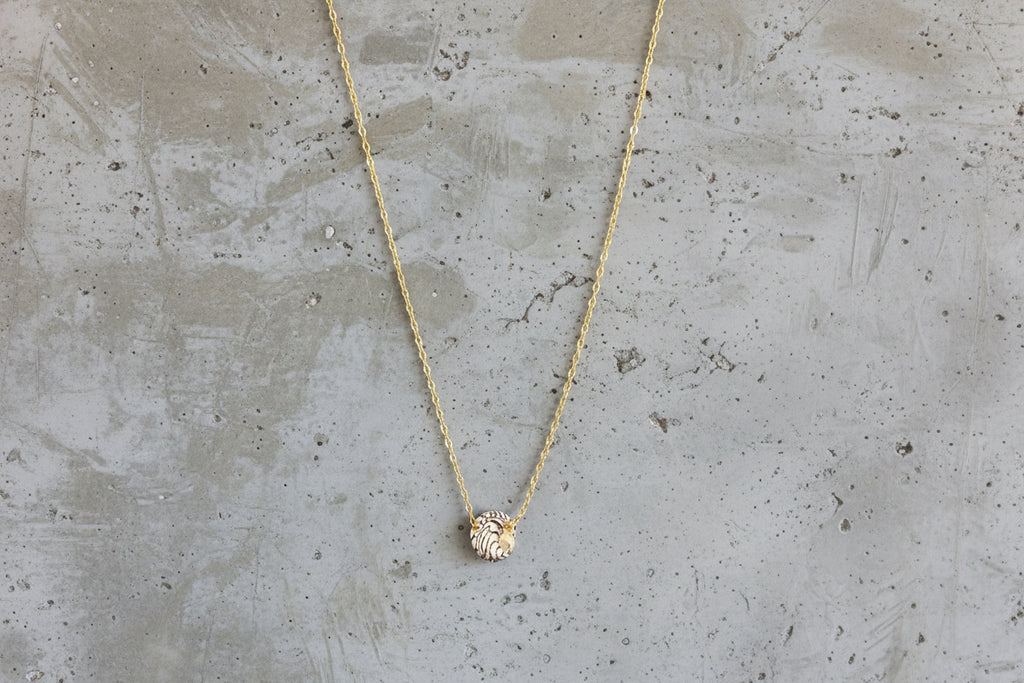 14k Gold Filled Necklace with tiny shell