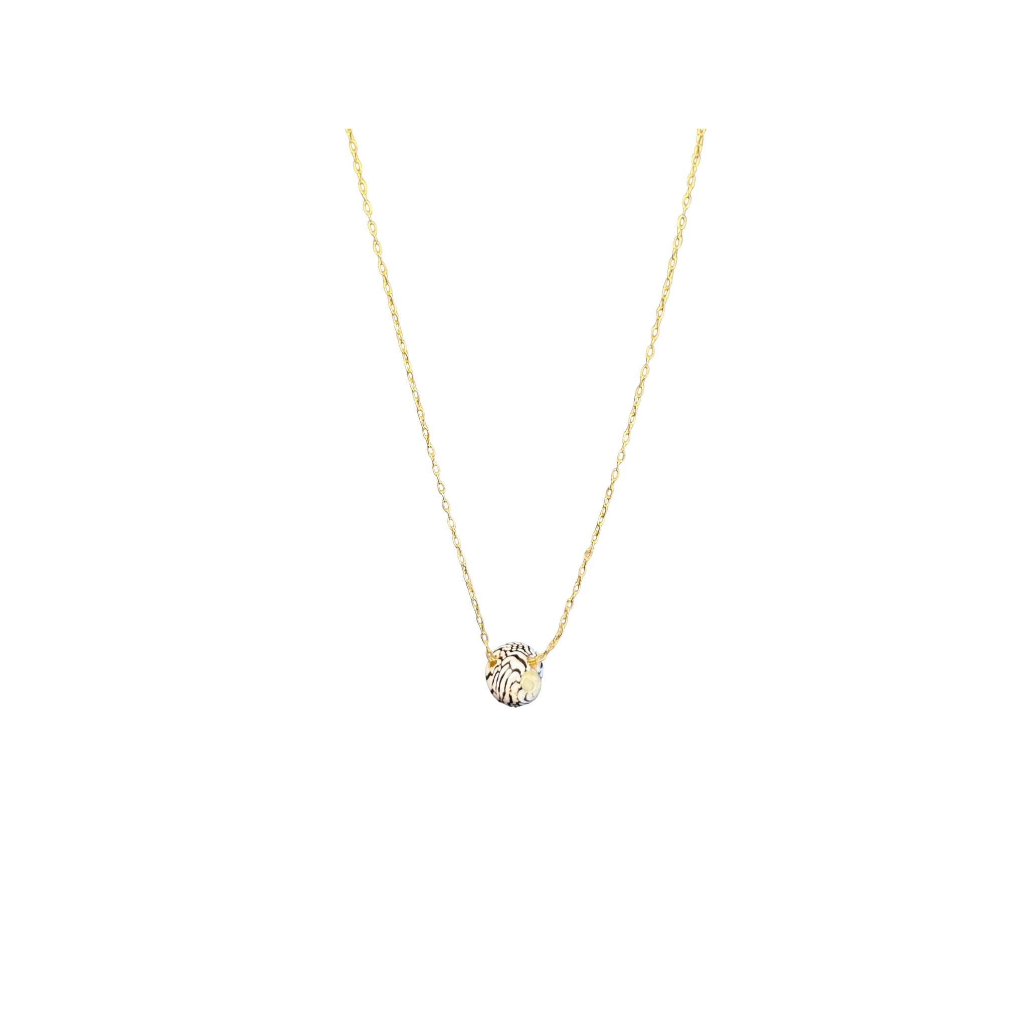 14k Gold Filled Necklace with tiny shell