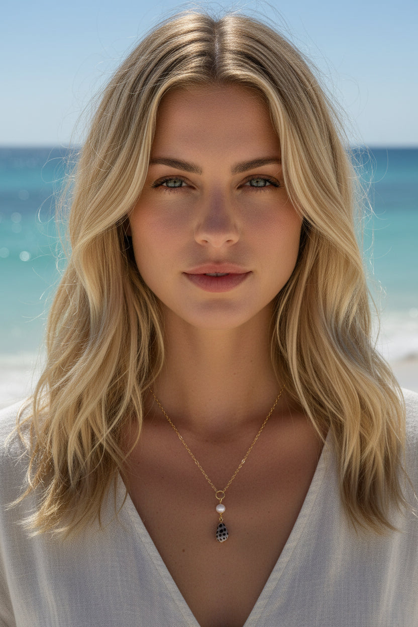 Gold Filled Cone Shell Drop Necklace
