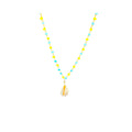 Faceted Beach necklace with Cowrie shell