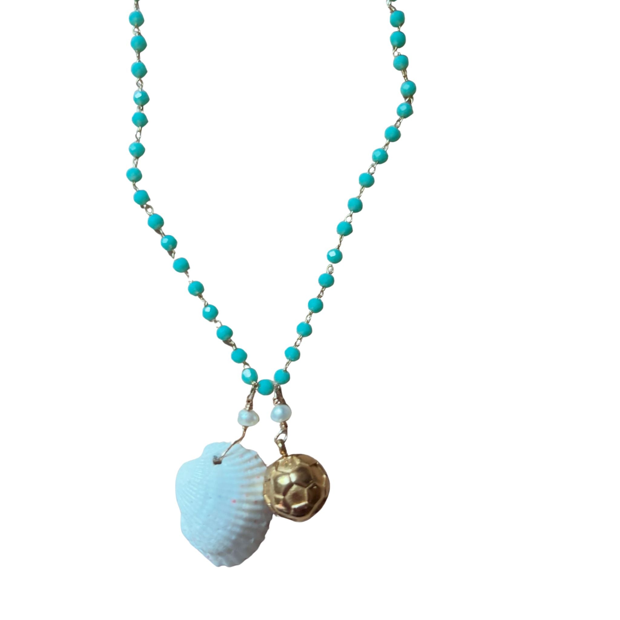 Gold Plated World Cup Soccer Ball Necklace