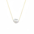 14K Gold Filled Necklace w/ Baroque Pearl