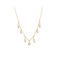 14k Gold Filled necklace with shells and pearls