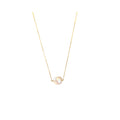 14K Gold Filled necklace with single pearl
