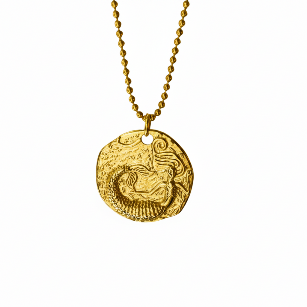 La Sirena Necklace , 14k Gold filled